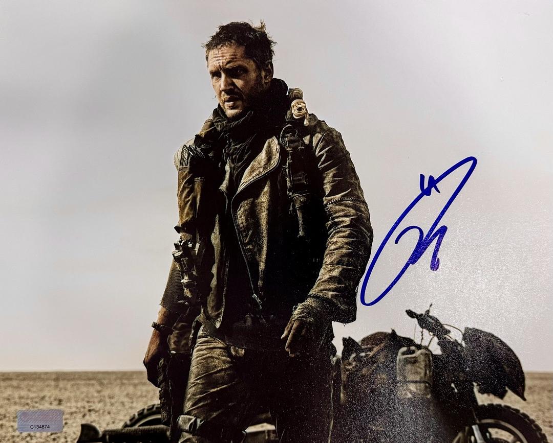 Tom Hardy Signed 8x10 Photo (Mad Max) - Celebrity Authentics